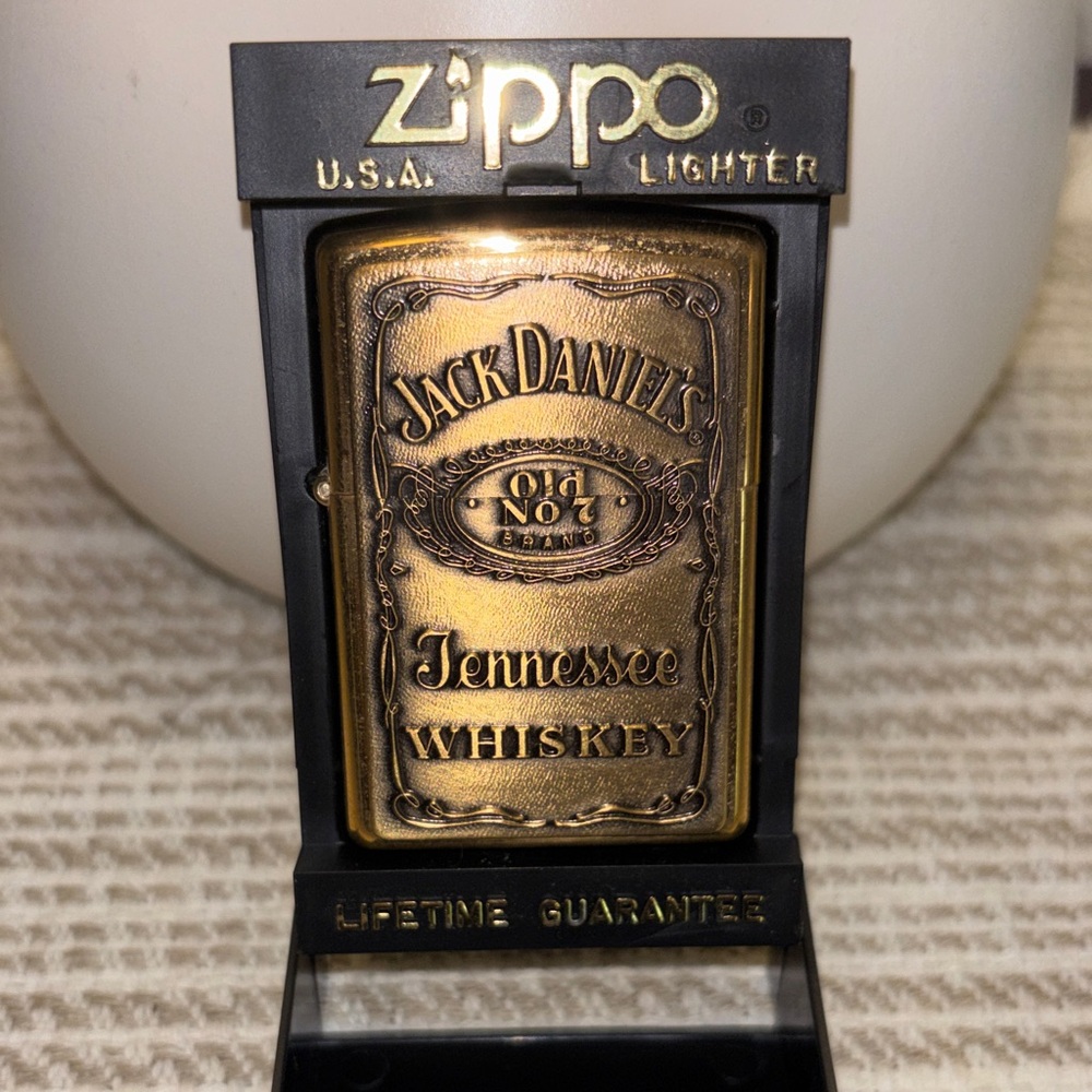 Vintage Zippo Jack Daniels Lighter in Case
